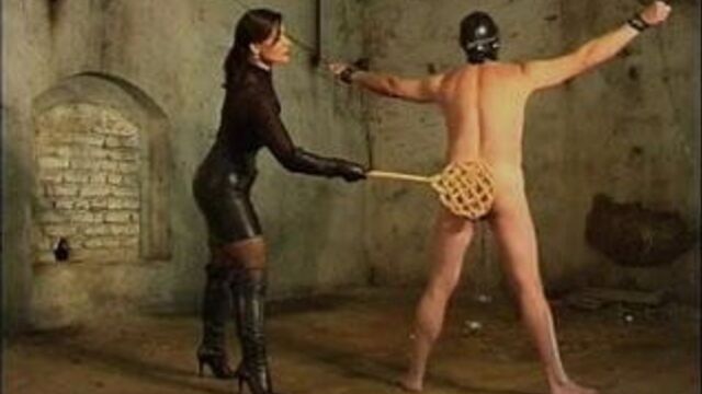 Strict and erotic whipping