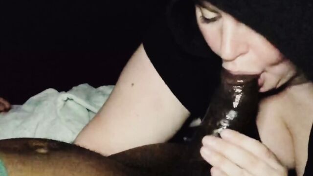 The champ is here sucking my meat