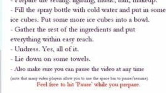 Masturbation Instructions for Women #3