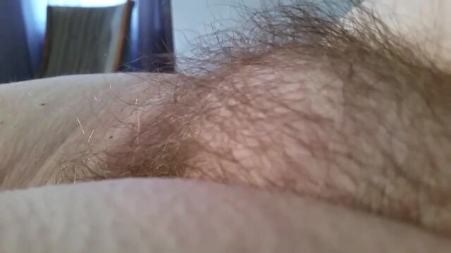 Sexy hairy pussy mound,hard nipple, goose pimples