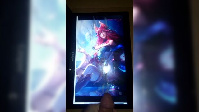 Ahri SoP 2 - Cum Tribute On Spirit Blossom Ahri Splash Art
