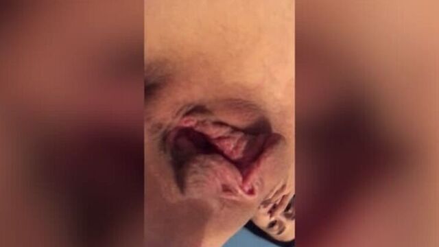 Amazing brunette touching her roast beef pussy