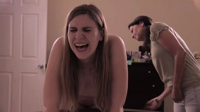 Nude Spanking for taking off her clothes