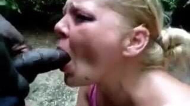 Gagging a white dope fiend