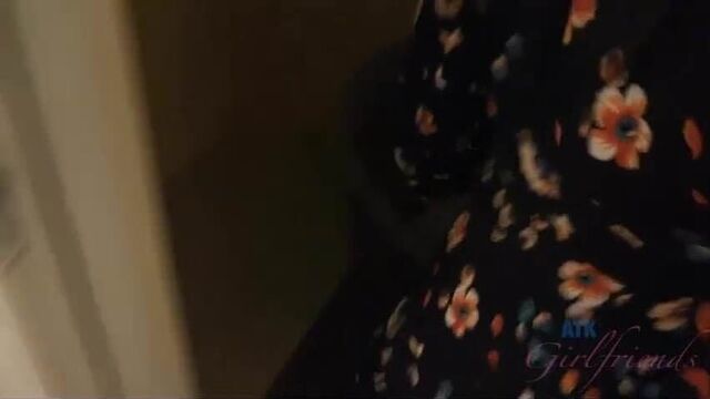 Gina Valentina waits for you in the hotel room like a puppy