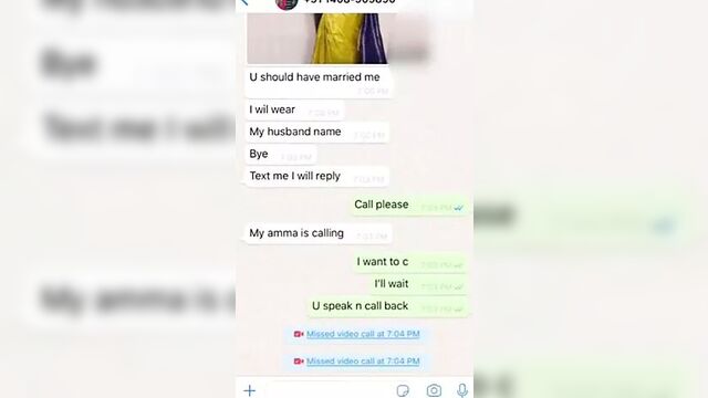 Indian wife goes nude on video call for bf