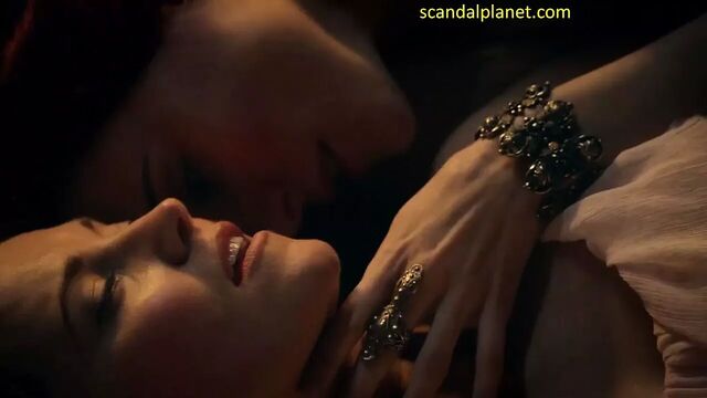 Lucy Lawless And Jaime Murray In Spartacus ScandalPlanet.Com