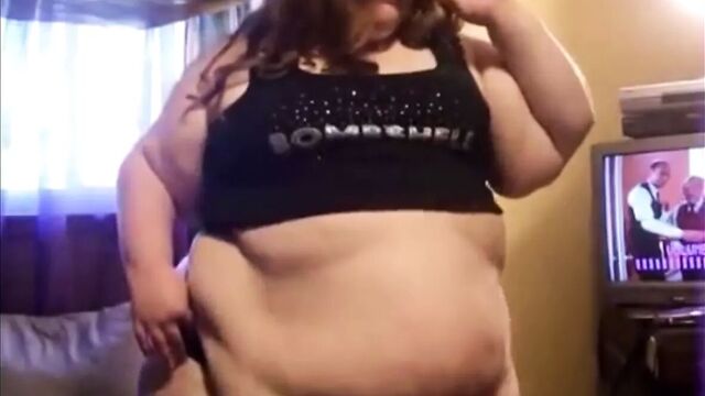 SSBBW Struggles to Get Off The Couch