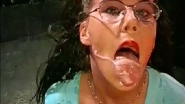 Cumdoll in a bukkake 2