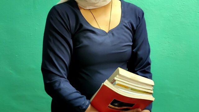 Teacher with her student - pussy fucking at home