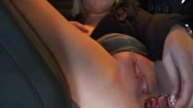 Masturbation fuck and drain a public place