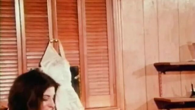 Classic beauty with big boobs hairy bush