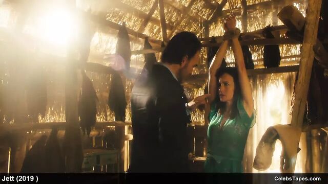 Carla Gugino & Jodie Turner-Smith all nude and striptease