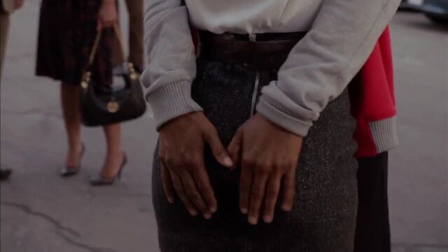 Ebony Meagan Good ass groped with EXTRA 24.04.2019