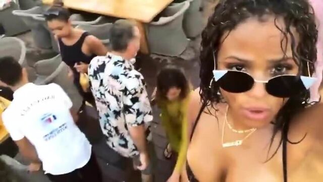 Christina Milian looking hot as fuck on vacation