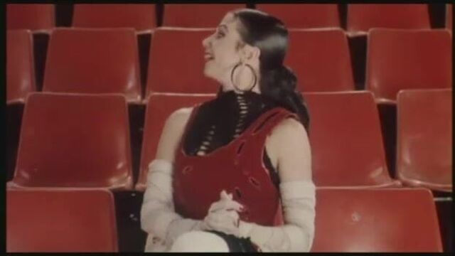 Victoria Abril with hairy armpits