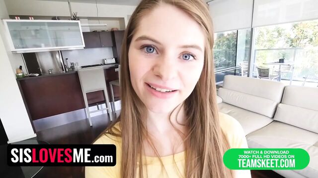 Sis Loves Me - Lusty Stepbro Can't Help But Grab And Rub His Stepsister's Wet Pussy