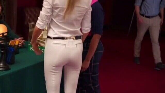 Gwyneth Paltrow's ass in tight white pants