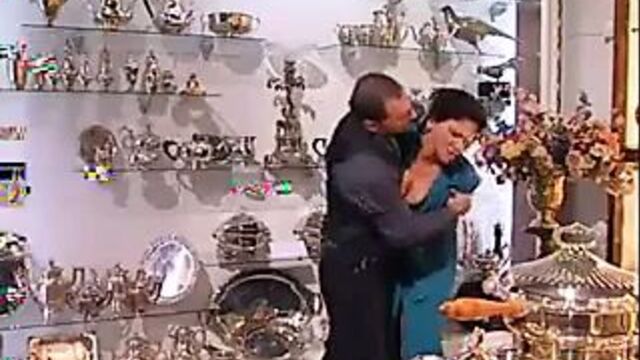 Tall Big Tits Italian Milf fucked by nervous guy