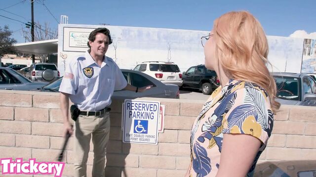 Trickery - April O'Neil tricked into sex with a security gua