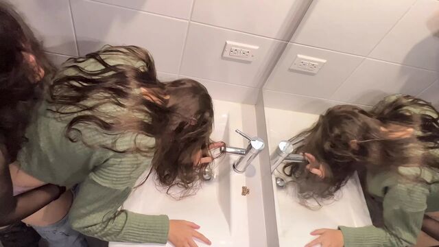 Sex in the bathroom at a family party