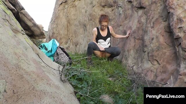 Redhead Traveler Penny Pax Pounded By Big Cock Outdoors!