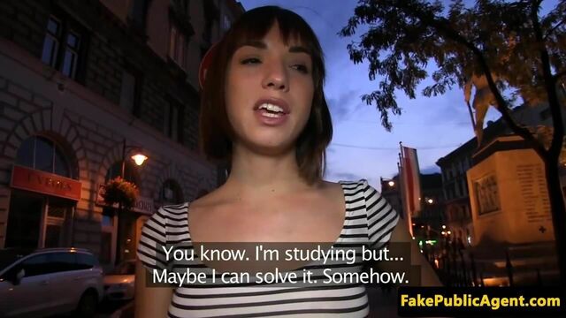 Pickedup student ass jizzed after outdoor sex