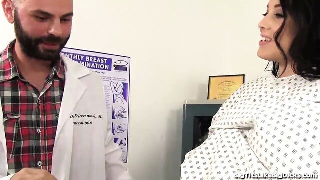 Breast Exam Gets Hardcore!