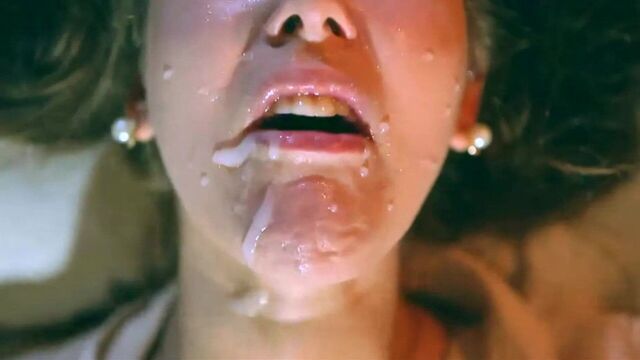 Drinking Cum from Condom