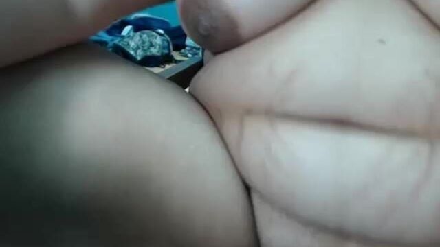 Cute chubby asian masturbates