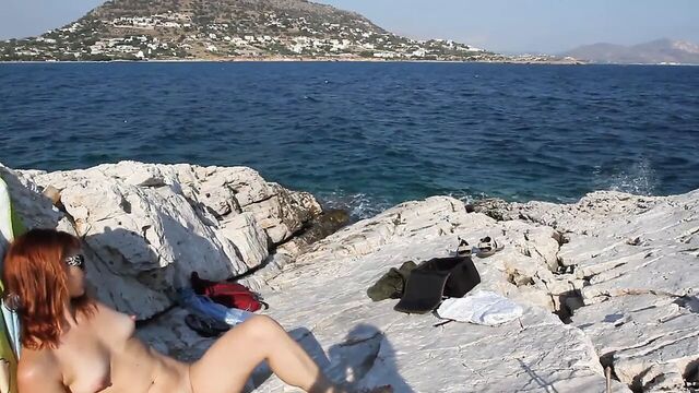 Greek voyer at limanakia