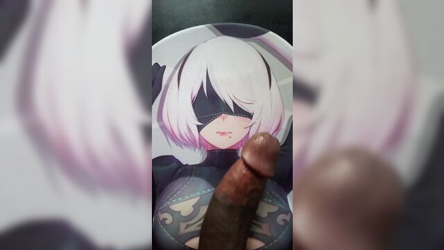 2B Oppai Mousepad Cum Tribute 2