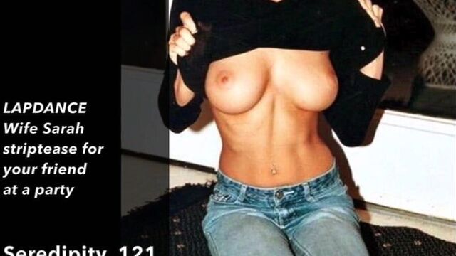 LAPDANCE - hotwife Sarah does party striptease with friend. Cuckold