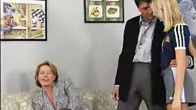 Father Arrives After The Fucking Is Done !