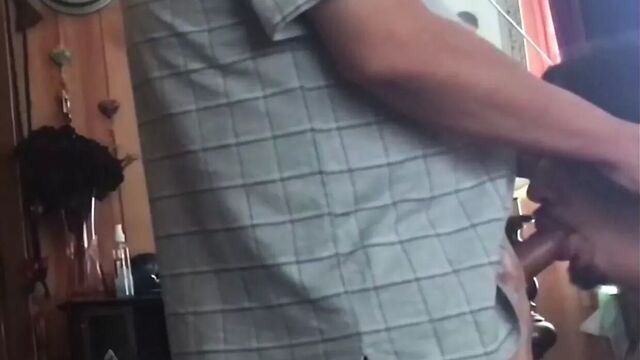 Sucking anonymous cock