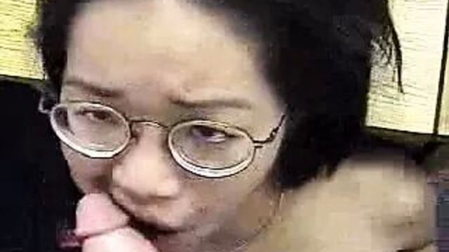 Nerdy Submissive asian slut sex casting for the first time