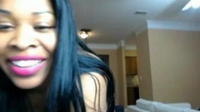 Black chic with a fat ass and pink pussy