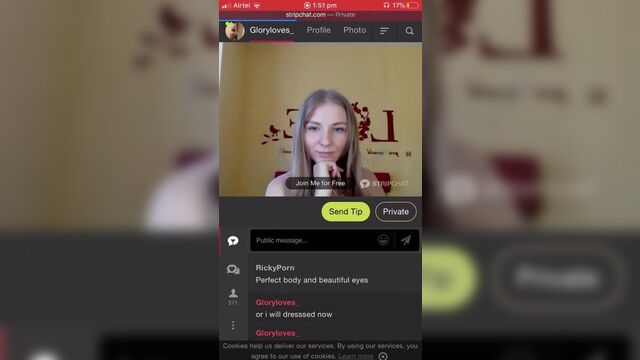 Gloryloves free tits masturbation moaning naked