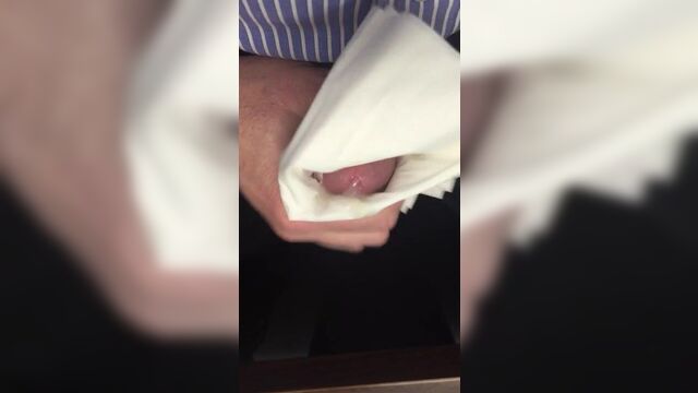 Rubbing My Penis with Tissues